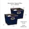 Household Essentials 10" Blue Tapered Bins, 2ct.